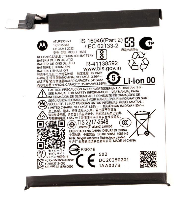 Motorola Phone Battery Packs - Sb18e50882 Accy bat 3520mah rs35 atl495265 nvt