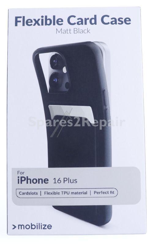 Mobilize Leather Bag Gsm - 29741 Mobilize Rubber Gelly Card Case Apple Iphone 16 Plus Matt Black