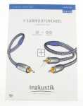 Inakustik Phono Plug./phono Plug. Aud/ad - Premium Ii Audio Y-sub C Stecker - 2x C Stecker 3,0m