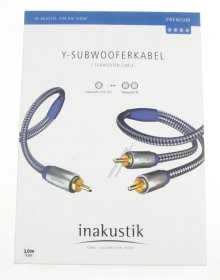 Inakustik Phono Plug./phono Plug. Aud/ad - Premium Ii Audio Y-sub C Stecker - 2x C Stecker 3,0m