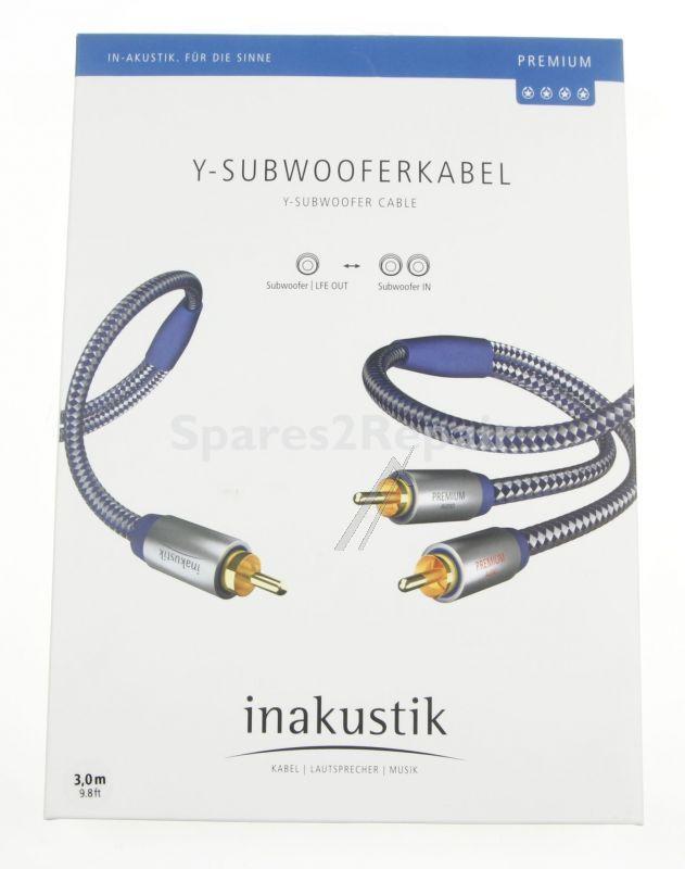 Inakustik Phono Plug./phono Plug. Aud/ad - Premium Ii Audio Y-sub C Stecker - 2x C Stecker 3,0m