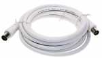Compatible White Aerial Cable - Coaxial Male-female 2m A Class