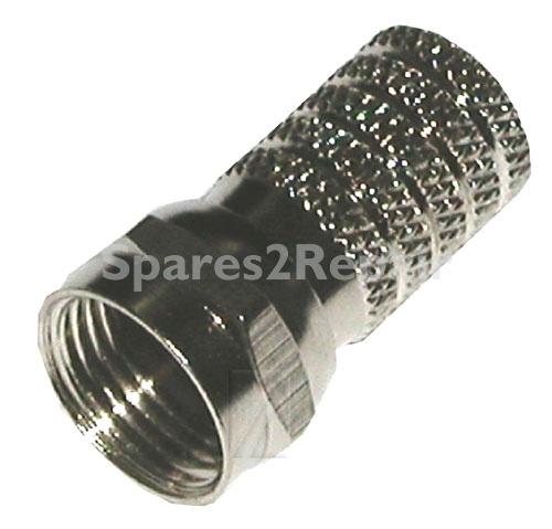 Com 6.0mm F Plug - F-plug (twist-on) 6.0mm - Metal Nickel Plated