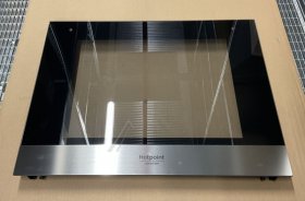 Oven outer Door - C00385304 481010849647 Oven Glass + Supports [Whirlpool Indesit]