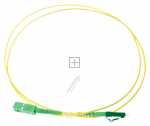 Logilink Optical Plug/optical Plug - Fibre Simplex Patch Cord, Os2 Sm G.657.a2, Sc-apc To Lc-apc, 1 M