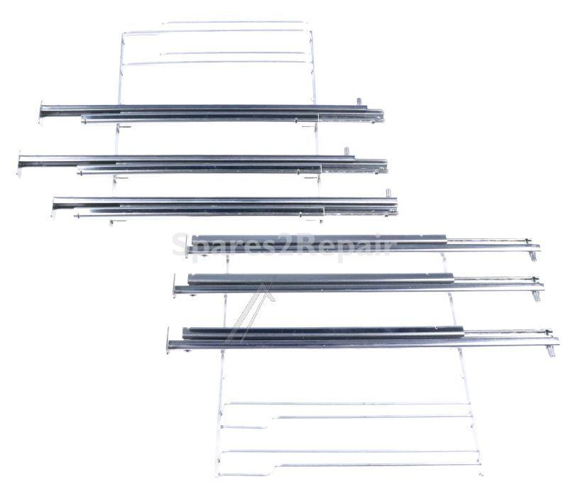 Telescopic Slideout Oven Grills - 11049024 Full Extension Rails 3-fold [Bosch Siemens]