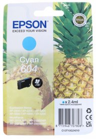 Epson Cartridge - 604 C13t10g24010 Ink Cartridge Cyan 2 4ml