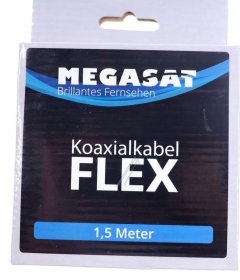 Megasat Koaxconnector - Koaxialkabel Flex 1,5m Mit 2 F-steckern - Hochflexibel Fur Den Mobilen Einsatz