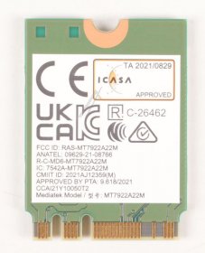 Acer Module - Electrical Unit - Ke wf60a 001 Wlan 6e bt5 2 rz616 amd 2x2 m 2 2230