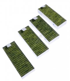 Eurofilter Cooker Hood Filter - Odor Filter (4x) Alternative For Bosch Siemens Clean Air Plus Hez9vrcr0