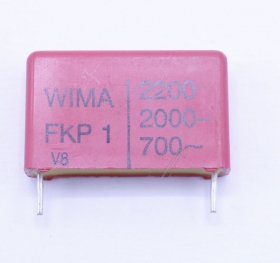 Wima Fkp1 Pulse Capacitor - 2200pf-2000v Fkp1u012205d00kssd Fkp1 Pulse Capacitor Rm=22 5mm -rohs-compliant-