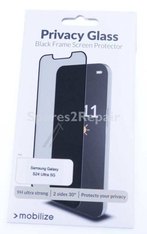 Mobilize Display Protective Film - 57690 Mobilize Privacy Glass Display Protection Glass - Black Frame - For Samsung Galaxy S24 Ultra 5g