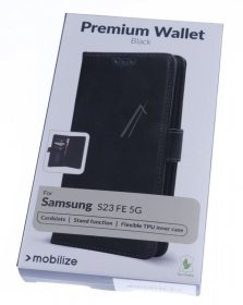 Mobilize Leather Bag Gsm - 29057 Mobilize Premium Gelly Wallet Book Case Samsung Galaxy S23 Fe 5g Black