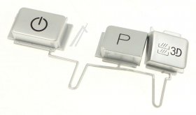 Button - C00570762 488000570762 Buttons Core Left Chrome [Whirlpool Indesit]