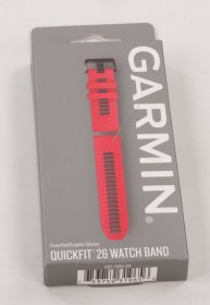 Garmin Wristbands For Smartwatch - 010-13281-04 Garmin Replacement Wristband Quickfit 26mm Silicone Flame Red-graphite