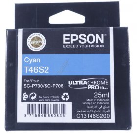 Epson Cartridge - T46s C13t46s200 Epson Ink Cyan 25ml