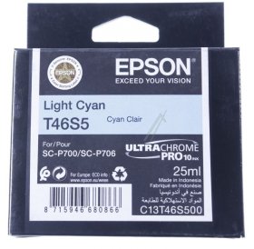 Epson Cartridge - T46s C13t46s500 Epson Ink Light Cyan 25ml