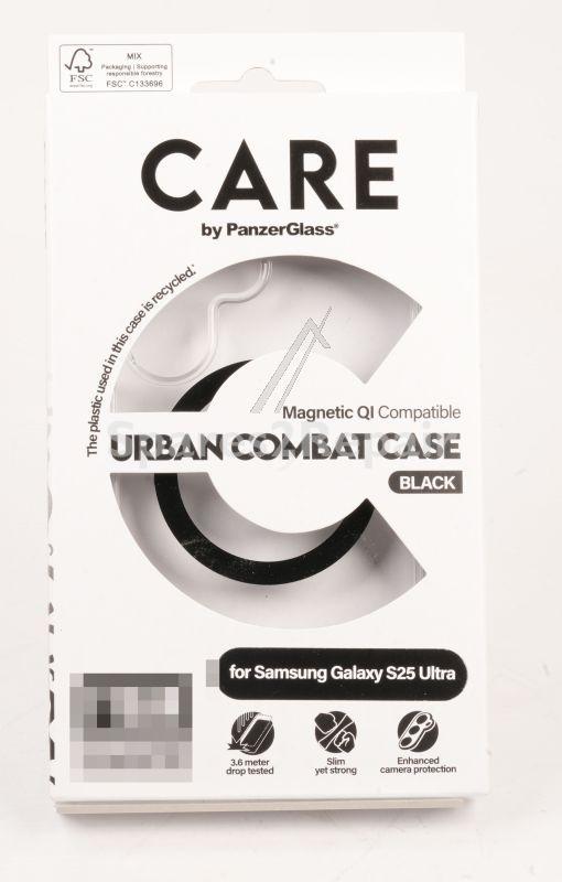 Panzerglass Leather Bag Gsm - Crrfubqg38488 Care By Panzerglass Flagship Case Transparent Urban Combat With Black Qi Compatible Samsung Galaxy S25 Ultra