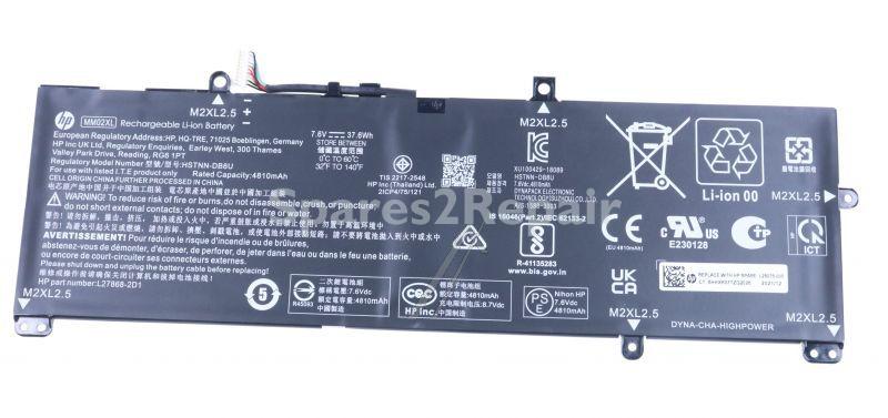 Hewlett Packard Laptop Battery - Mm02xl L28076-005 Hpi Battery 2c 37wh 4 96ah Li