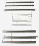Telescopic Slideout Oven Grills - Hz638370 00577329 Full Extension Rails 3-fold - 3 Level Telescopic Shelf Rails [Bosch Siemens]