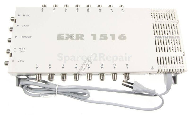Kathrein 4+1 Multiswitch Inputs - Exr 1516 Multischalter 5 Auf 16 47-862-4 X 950-2150 Mhz