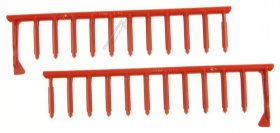 Dish Basket - 20007408 Lower Crockery Basket Lower Rack Dark Grey 8 Flip Tines Dark Grey [Bosch Siemens]