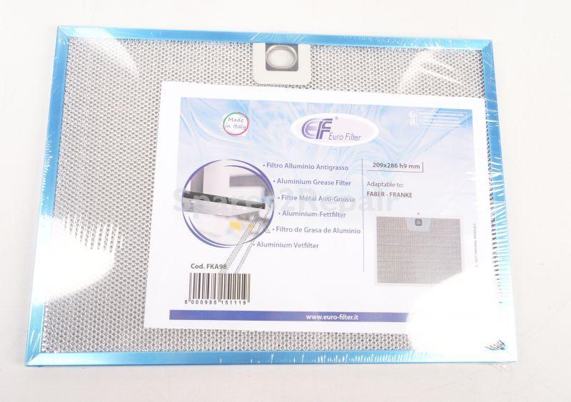 Eurofilter Grease Filter - Metal Grease Filter Alternative For Faber 1 330 395 386