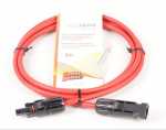 Cable/plugs/adapter - Pck1-2r Photovoltaic (solar Module) Cable 6mm² With Connector (mc4 Plug-mc4 Socket) Red 2m