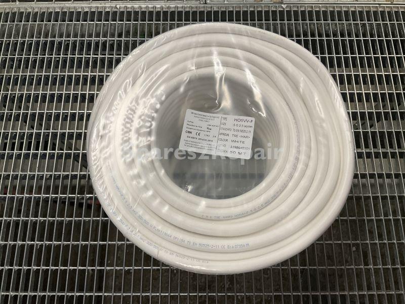 Jager Direkt Cooker Connection Cable - H05vv-f 5g2 5 315 500 02 Cooker Connection Cable White 50m Ring 5x2 5mm²