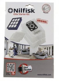 Nilfisk Vacuum Cleaner Bags - 107407952 Starter Kit Elite W Ultra Dust