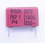 Wima Fkp1 Pulse Capacitor - 470pf-1600v Fkp1t004704b00kssd Fkp1 Pulse Capacitor Rm=15mm -rohs Compliant-