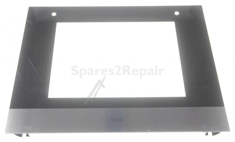 Oven outer Door - C00320383 Oven Glass +supports [Whirlpool Indesit]