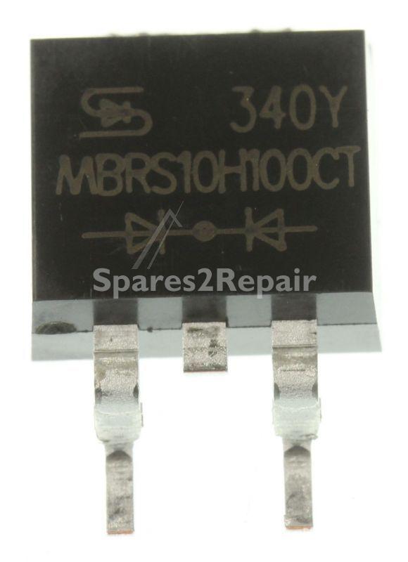 Taiwan Semiconductor Smd Diode - 100v-2x5a Mbrs10h100ct Schottky Diode Dual Cc Smd D2pak