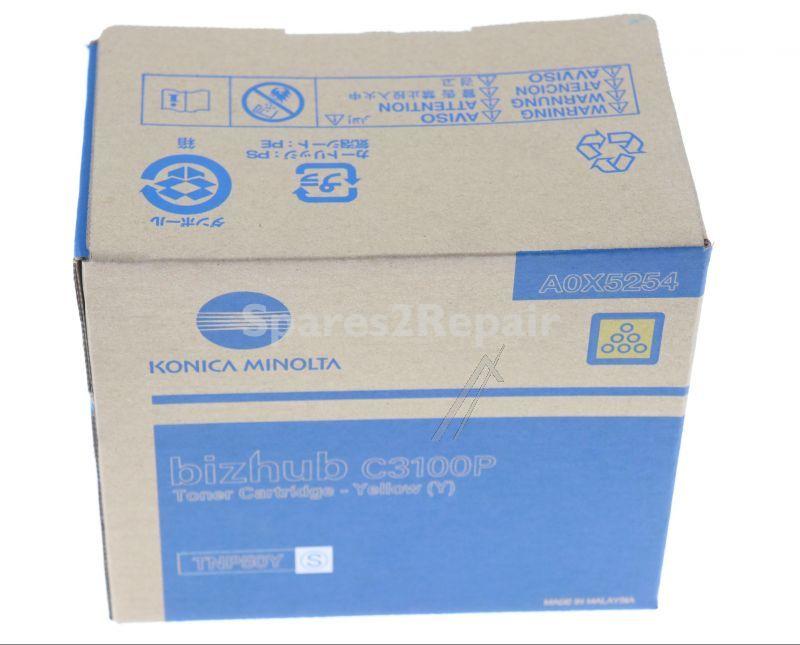 Konica Minolta Toner Cartridge - Tn-p50y A0x5254 Toner Yellow C3100p Bizhub Approx 5k Konica-minolta