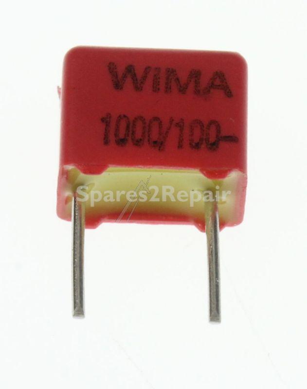 Wima Foil Capacitor - 1000pf-100v Fkp2-impulskondensator Rm=5mm -rohs-konform-
