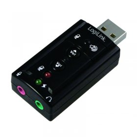Logilink Soundcards Pc Usb - Usb2.0 Sound Card, 7.1 Virtual 3d Sound Effect