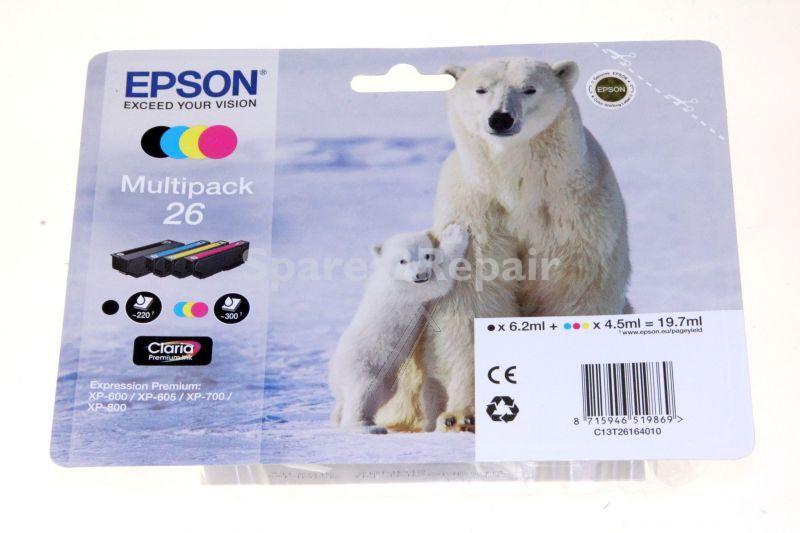 Epson Cartridge - 26 C13t26164010 Ink Cartridge Multipack Cmyk 19 7ml