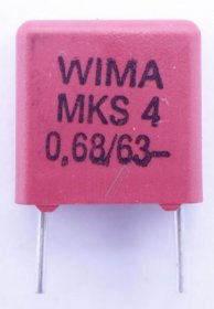 Wima Mks4 Pulse Capacitor - 0,68uf-63v Mks4-capacitor Rm=7,5mm -rohs-compliant-