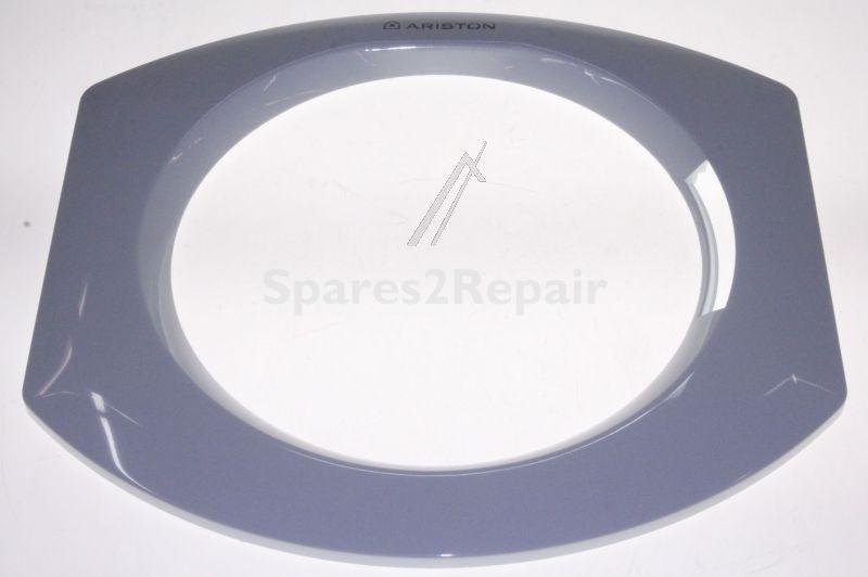 Flange Washing Machine Window - C00142616 482000029648 Door Trim Front White [Whirlpool Indesit]