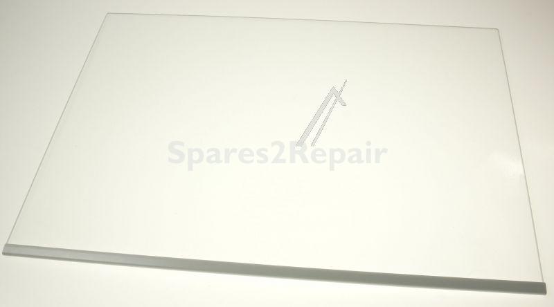 Glass Panel - C00440685 481010536574 Glass Shelf +white Profile [Whirlpool Indesit]