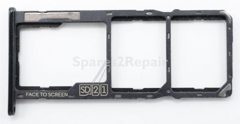 Motorola Sim card Holder - S948c41795 Wt + 712900340011 + Sim Tray Black