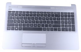 Hewlett Packard Notebook keyboards - L50001-041 Keyboard Incl Topcase De (german) Black-silver