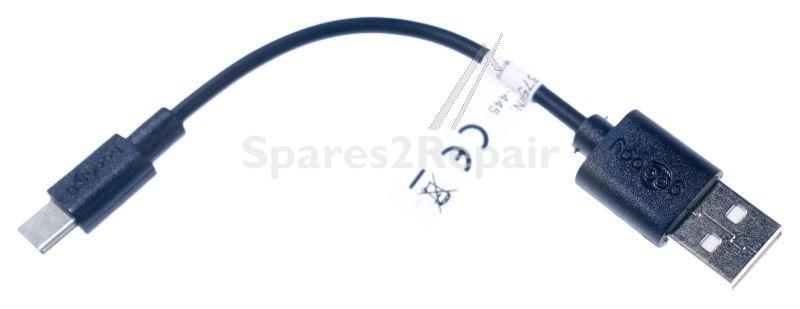 Usb connector - Usb-c Charging And Synchronizing Cable 3a Black 0 1m