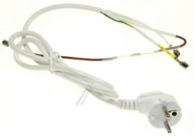 Mains Power Lead - Ss-993388 Cable+fuse-white [Groupe SEB]