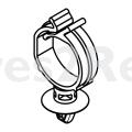 Clip - 8090987010 Tube Clip D20mm [Electrolux Aeg]