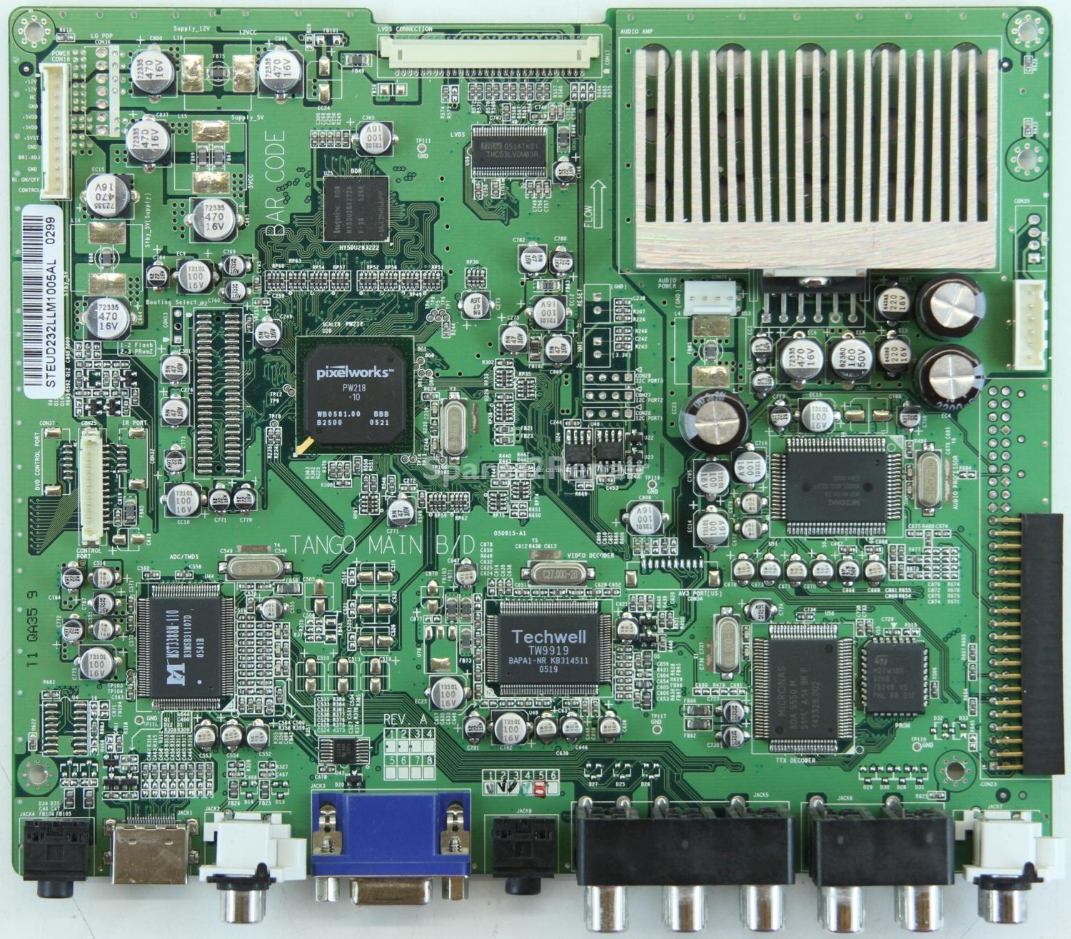 Hyundai HLT-3210 - AV Board - 050915-A1 - REV. A