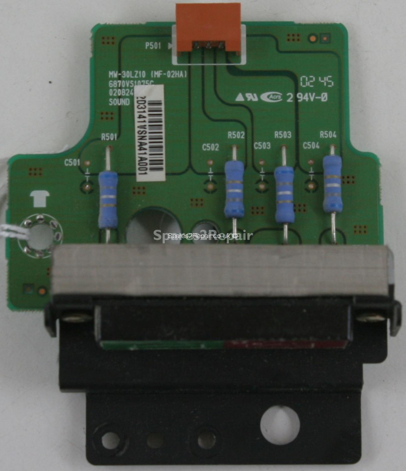 LG MW-30LZ10 - Audio Outputs - MF-02HA - 6870VS1075C - 020824