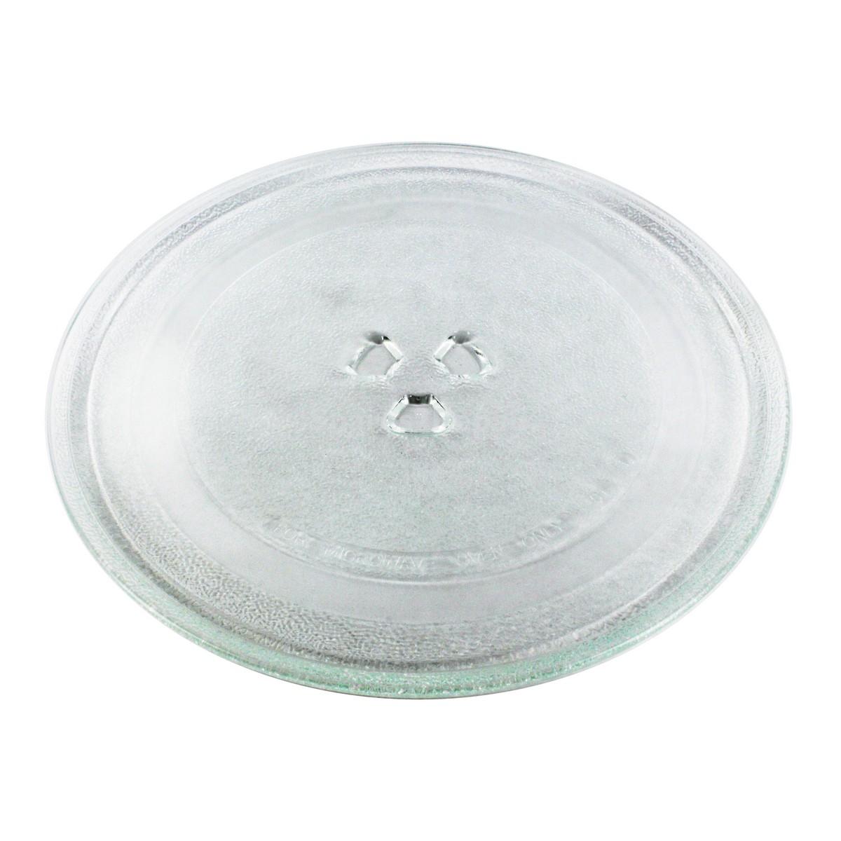 Universal Microwave Turntable Glass Plate with 3 Fixers (245mm)