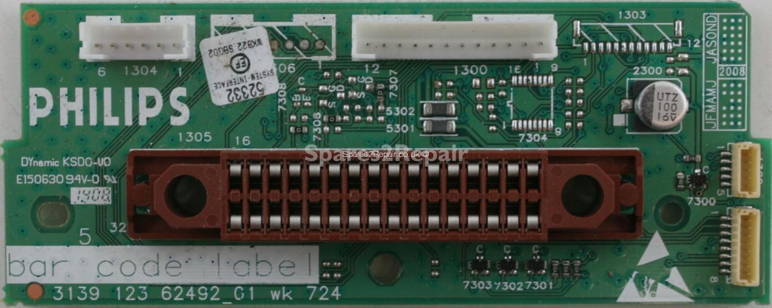 Philips 32HF7875/10 - Connector Board - 3139 123 62492_01