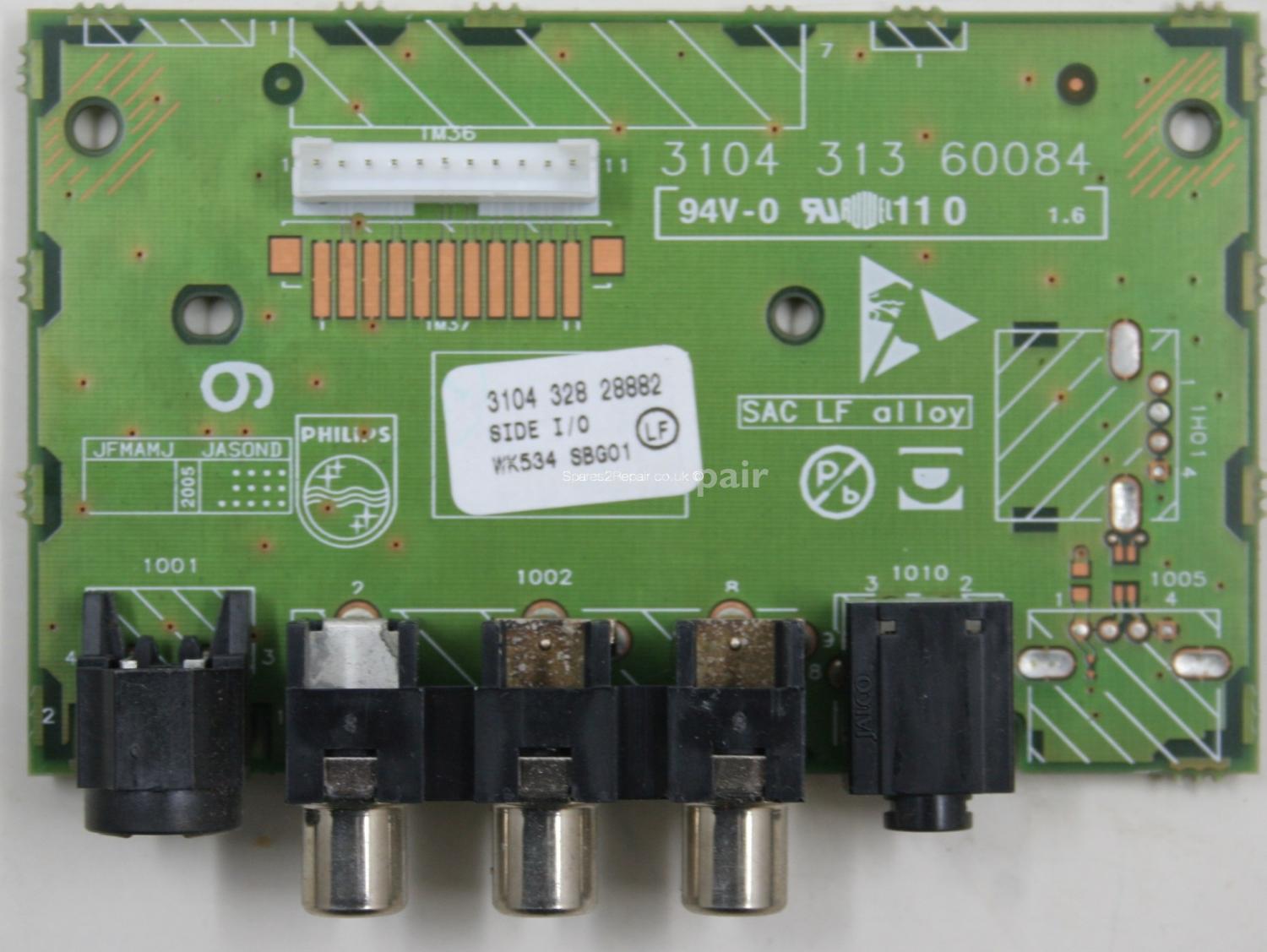 Philips 37PF5520 - Side AV - 3104 328 28882 - 3104 313 60084